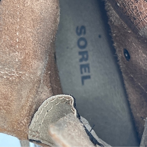 SOREL Joan Of Arctic Brown Wedge Ankle Boots Size 6.5 Women’s - Picture 8 of 10